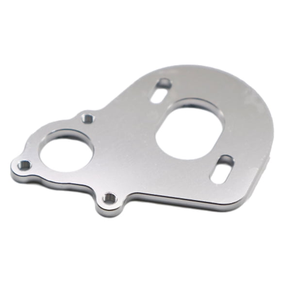 Soporte de motor de aluminio Ounissouiy para AXIAL SCX10 CNC Plata