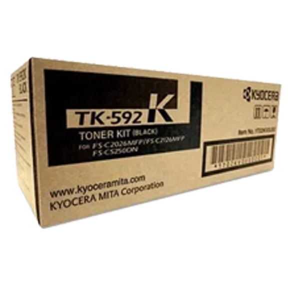 ~Brand New Original KYOCERA / MITA TK-592BK Laser Toner Cartridge Black for Kyocera Mita FSC5250