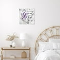 thumbnail image 3 of Lavender Flower Wall Art Purple Butterfly with Floral on Plank Canvas Wall Art for Bedroom Funny Inspirational Painting Wood Framed Prints Wall Decor for Living Room Bathroom,12x16 inches, 3 of 7