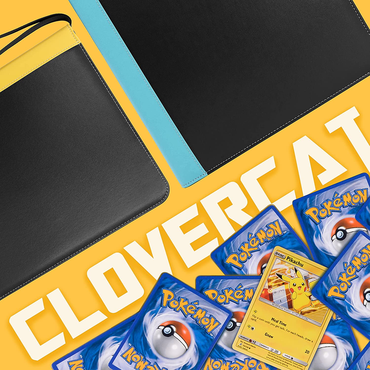 CloverCat 9 Pocket Waterproof Trading Card Binders, 40 Pages Card
