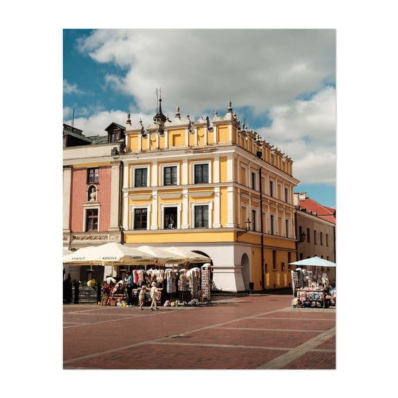 Great Market Square, Zamość 02 - Zamość Lubelskie Poland Photography Unframed Wall Art Print 8 x 10 inches