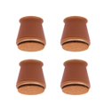 thumbnail image 1 of Brown4PCSChair Fundas para piernas con fondo de fieltro Almohadillas protectoras para pies de muebles de silicona suave, 1 of 5