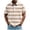 Khaki, variant on Striped Shirts for Men Short Sleeve Collar Casual Athletic Fit Shirts Lightweight Golf Shirt Color Block Button Plus Size T Shirt Pink XXXL