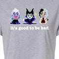 thumbnail image 3 of Disney Villains - It's Good To Be Bad - Juniors Cropped Cotton Blend T-Shirt, 3 of 5