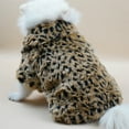 thumbnail image 4 of Methold Ropa para mascotas Mantener abrigado, suave y cómodo, estampado de leopardo, ropa para mascotas, elegante abrigo, traje para la fiesta Ropa para mascotas, 4 of 6