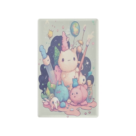 Switch Panel Switch Decoration 2.76x4.53x0.28 Inches Unused Outlet Cover Switch Plate Wall Plates Living Room Kitchen Bedroom Study Switches Cartoon Pink Monster