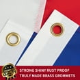 thumbnail image 3 of DANF France French Flag 3x5 Outdoor, Double Sided Heavy Duty 210D Nylon France National Country Flag with Sewn Stripes/4 Stitch Hemming/Brass Grommets, 3 of 6
