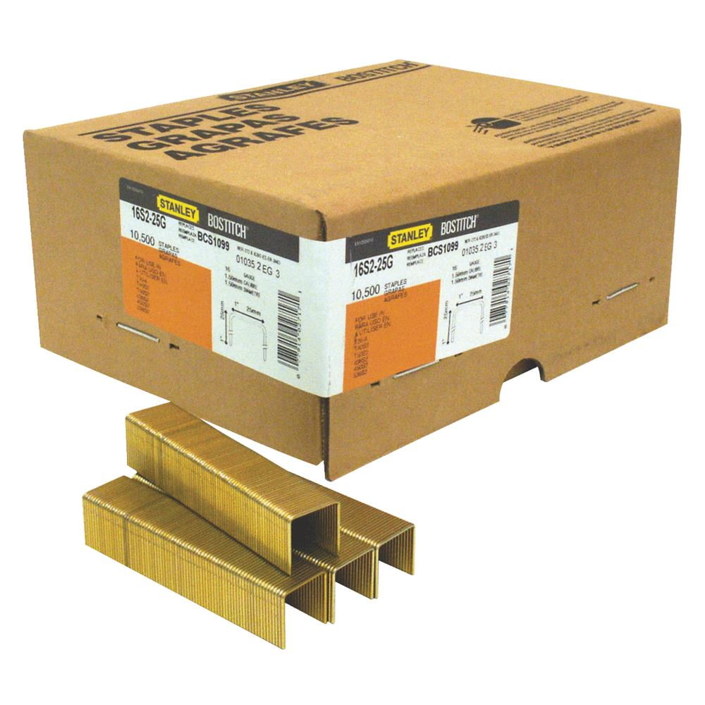 Bostitch 1" 16 Gauge Roofing Staple 16S225