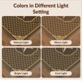 thumbnail image 7 of Design&I 8'x10' Washable Area Rug Snag-Free Farmhouse Checker Panel Layout Vintage Border Distressed Badge Flowing Dynamic for Dining Room, Large Office, Lounge, 7 of 7
