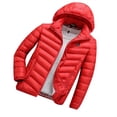 thumbnail image 1 of Gibobby Chamarra polar mujer, Chamarra esencial para uso diario para mujer, de moda, abrigos, 2023(Rojo,XG), 1 of 4