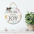thumbnail image 5 of Eveokoki Door Decor In All Things Find Joy Sign for Front Door Porch Decorations Farmhouse Sign Hanging Rustic Home Decorations Wall Decor, 5 of 6