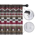 thumbnail image 4 of Blackout Kids Curtains,Boho Red Knitted Ethnic Pattern Childrens Insulated Curtains Set Of 2,Bedroom Essentials,Toddler Room Decor 52x84in(132x213cm), 4 of 5