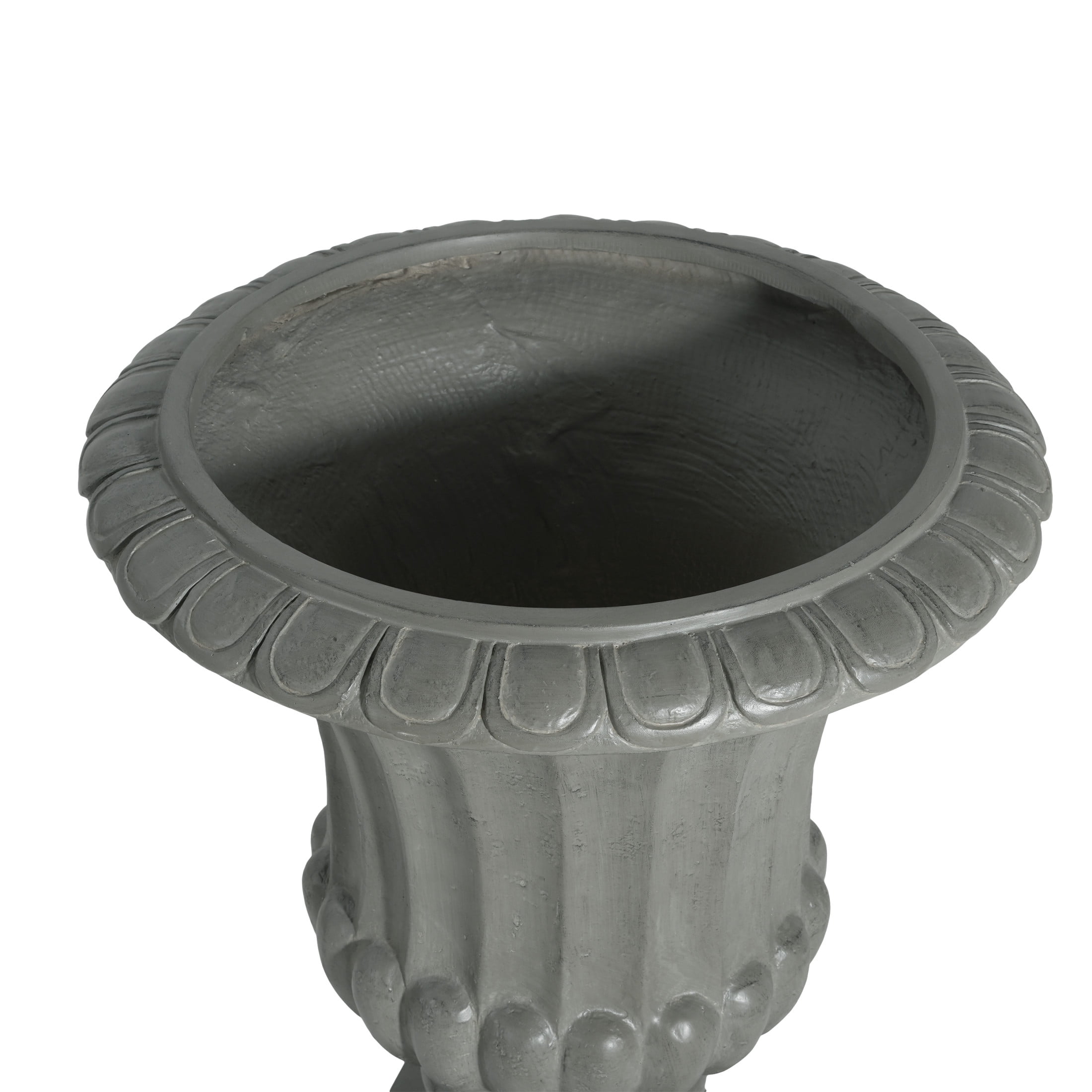 Christopher Knight Home 26.25" Garden Urn Planter Pot for Indoor Outdoor Use, Vintage Design, Gray