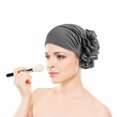 thumbnail image 4 of Shisuyan Elastic Turban Stretch Caps Navy Blue 3Pcs, 4 of 9