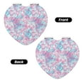 thumbnail image 2 of Kdxio Tie Dye Pocket Mirror, 1X/2X Travel Makeup Mirror 2-Sided Folding Small Mirror Portable Double-Sided Magnifying Cosmetic Mirror for Gift-Heart Shape, 2 of 9