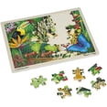 thumbnail image 2 of Melissa & Doug Rainforest Wooden Jigsaw Puzzle With Storage Tray (48 pcs), 2 of 4