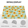 thumbnail image 3 of Sikiie White Polka Dot Sunflower A Dish Drying Mat, Kitchen Counter Mat, Self Drying Mat for Kitchen Counter Dish Drying Pad ,for Dishes, Utensils, Pots and Pans（24" x 18"）, 3 of 7