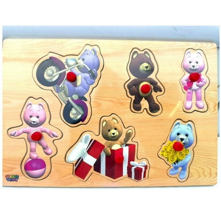Colortech Bears at play wood puzzle