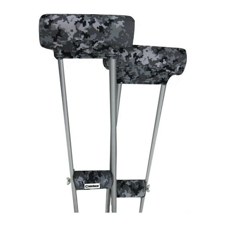 Underarm Crutch Cushion - Crutcheze Digital Camo Crutch Pad Set - Underarm & Hand Grip Covers with Comfortable Padding - Crutch Accessories Made In USA (2 Armpit, 2 Hand Cushion) - Crutch Pillows