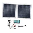 thumbnail image 3 of simhoa Solar Panel Kit Power Station 100W Solar Panel for Outdoor Automotive 2 Pieces Solar Panel, 3 of 8