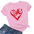 thumbnail image 4 of Tbopshirt Valentine's Day T-Shirts for Women Short Sleeve Graphic Tees, Plus Size Womens Tops,Valentines Day Fashion Printed T-shirt S-XXXL, 4 of 4