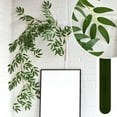 thumbnail image 1 of Planta de colgantes verdes artificiales | Enredadera artificial de plástico de 1,7 m de longitud | 54 Grupos de Hojas | Decoración decorativa interior falsa de vegetación | Textura de simulación 3D, 1 of 6