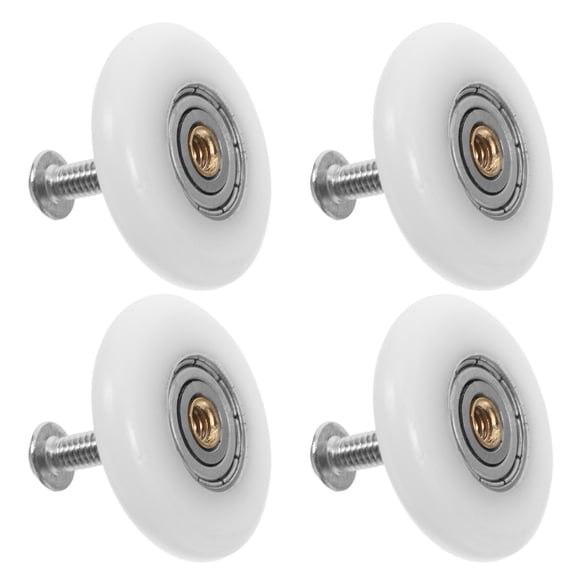 Juego de 4 ruedas para puerta corrediza, rodillos para puerta de baño, ducha, mosquitera, repuesto para baño