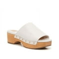 thumbnail image 2 of Dolce Vita Dorado Bone Leather Fashion Slip On Platform Open Toe Clog Shoes (Bone Leather, 9), 2 of 2
