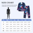 thumbnail image 2 of Mens Pajamas Set - Cosmic Jellyfish Encounter Comfy Long Sleeve Button Up Pajama Sets for Men 2 Piece, Soft Sleepwear Nightwear Pjs Lounge Sets for Men with Pockets, 2 of 5