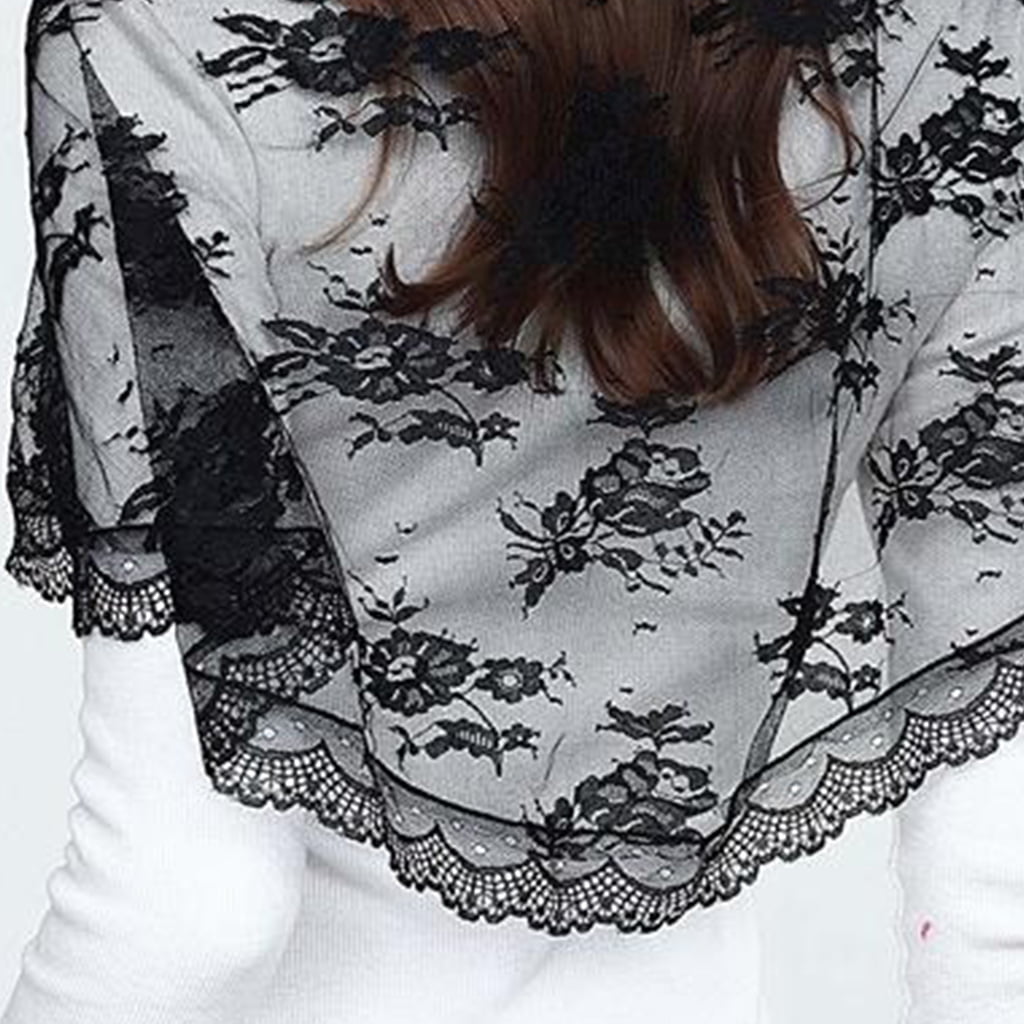 Black lace Mantilla/shawl