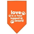 thumbnail image 6 of Pet and Dog Bandana Screen Printed, "Love Is A Four Legged Word", 6 of 10