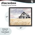 thumbnail image 4 of Stupell Industries Traditional Amber Waves of Farmland Black Floating Frame Canvas Art, 21 x 17, by Kim Allen, 4 of 8