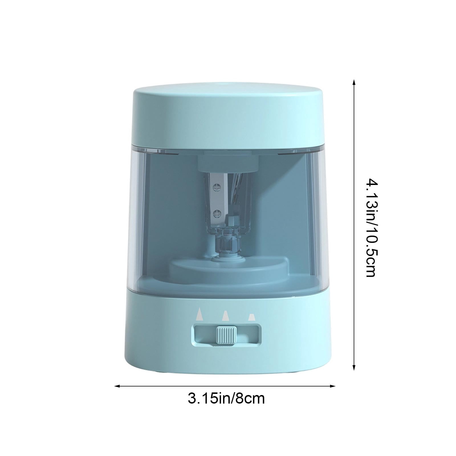 Roiihwy Electric Pencil Sharpener, Adjustable Pencil Tip Thickness, USB Power Supply in Classroom/Office/Home, Blue