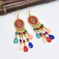 thumbnail image 4 of Yoyauz Long Beaded Tassel Earrings Bohemian Native Tassel Earrings Handmade Seed Beads Tribal Pendant Earrings Bohemian Multicolor Crystal Beaded Tassel Earrings Women's Women, 4 of 6