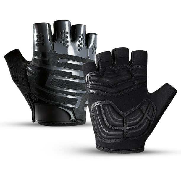 Guantes de ciclismo para hombre/mujer, antideslizantes, absorbentes de golpes, guantes de ciclismo con almohadilla de Gel de medio dedo, guantes para bicicleta, guantes transpirables para bicicleta
