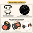 thumbnail image 3 of Adjustable Large Dog Training Collar with Padded Design, Quick Release Buckle & Stainless Steel Hardware - Durable Nylon Pet Collar for All-Season Outdoor Activities, Customizable Sizes Available, 3 of 6
