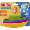 thumbnail image 1 of Nuby 5-Pack Empilant Bateaux de Bain, 1 of 2