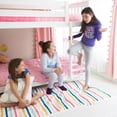thumbnail image 4 of Max & Lily Solid Wood Twin over Twin Bunk Bed with Storage Trundle for Kids, White, 4 of 14