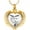 Gold-White, variant on Heart Urn Necklace for Ashes Cremation Angel Wings Heart Urn Necklaces Ashes Urn Jewelry for Women Men with Birthstone Mini Keepsake Urn Memorial Ash Jewelry