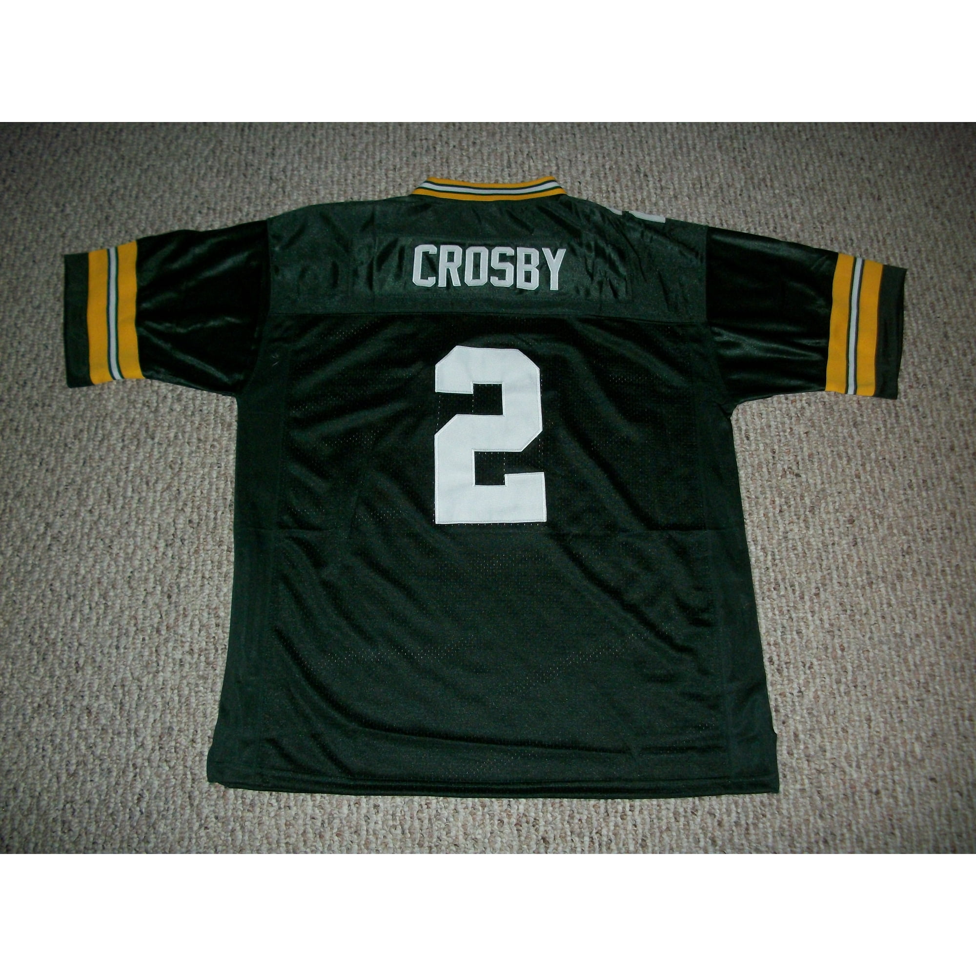 Unsigned Mason Crosby Jersey #2 Green Bay Custom Stitched Green Football  New No Brands/Logos Sizes S-3XL