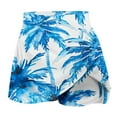 thumbnail image 5 of Feancey Tennis Skirts for Women Beach Casual Athletic Skorts Summer Palm Tree Print Hawaiian Shorts High Waisted Stretch Golf Skirt Blue XL, 5 of 5