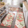 thumbnail image 2 of Pioneer Flower Floral Print Pattern Kitchen Rugs Sets Of 3,Kitchen Runner Rugs Non Skid Washable,Decorative Kitchen Floor Mats for Kitchen,Sink,Laundry,17"x30"+ 17"x47" + 17"x59", 2 of 6