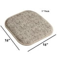 thumbnail image 3 of Broadway Memory Foam No Slip Back 16 x 16 Chair Pad Cushion 4 Pack, 3 of 7