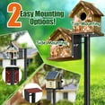 thumbnail image 2 of IHOMEPARK Heavy Duty Bird House Pole Kit Stand, 60 Adjustable  Outdoor Mount Kit  for Weather Station Birdfeeder,Bluebird House, 2 of 7