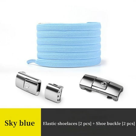 

New Lightweight Button Switch Buckle Tie-Free Shoelaces For Adults And Kids