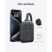 Anker Nano Charging Station(67W Max), 6-in-1 USB-C Power Strip Compatible for iPhone 16/15 and MacBook, with Flat Plug and 5ft Thin Undetachable Extension Cord,2 AC,2 USB-A,2 USB-C, for Home&Office