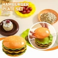 thumbnail image 2 of Stackable Hamburger Set Burger 6 Layers Mini Dinner High Value Sauce Spit Container Tableware Funny Bone, 2 of 8