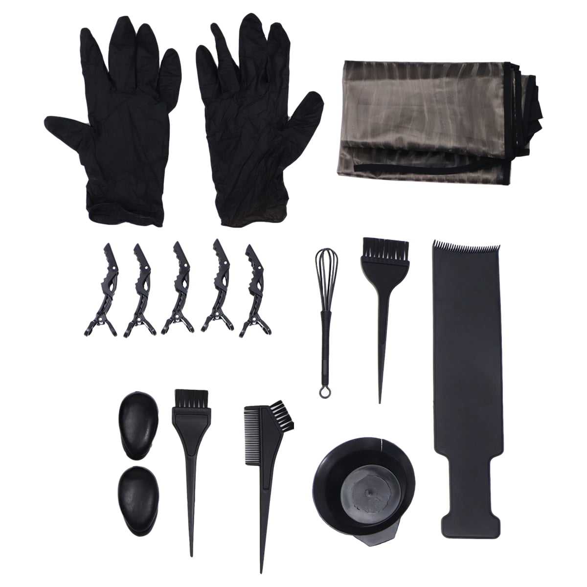 Monyance Hair Brush 15pcs Hair Dye Salon Tool Set with Cape, Bowl, Brush & Ear Cover(13.78X3.39X0.2Inches)
