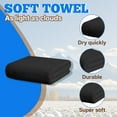 thumbnail image 3 of AUQ Bath Towels Large,Elegant Minimalist Style Large Bath Towels,Rapid Water Absorption Black Hand Towels,Style3,27.56*55.12*0.39in, 3 of 7