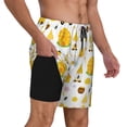 thumbnail image 2 of Fuzoiu Gnomes Bees Print Men's Swim Shorts,Quick-Dry Double-Layer Swim Trunks,Board Trunks,Beach Shorts Swimwear Bathing Suits-Large, 2 of 6